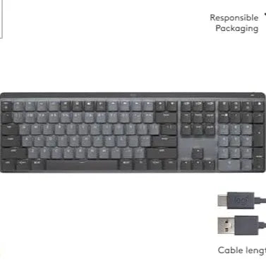 Logitech MX Mechanical Mini Wireless Illuminated Clicky Keyboard - Gomix Brands Outlet