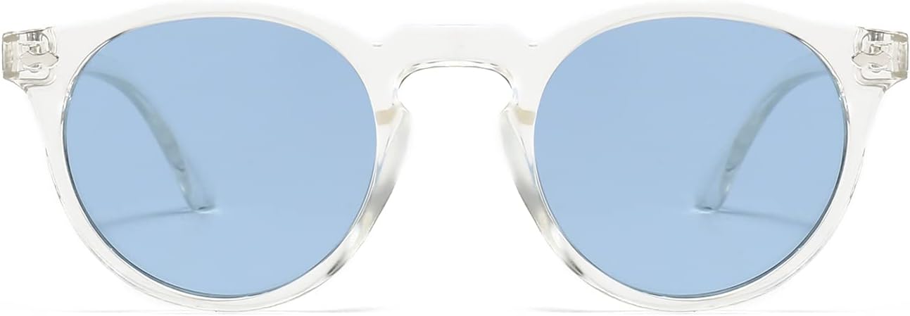 YAMEIZE Women's Round Polarized Vintage Sunglasses with UV400 Protection