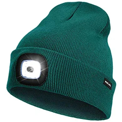 ATNKE Rechargeable LED Lighted Beanie Hat – Bright Hands-Free Headlamp for Winter - Gomix Brands Outlet