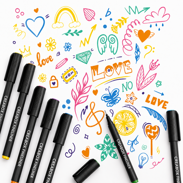 Marabu Creabox Fineliners Watercolor or Metallic Markers