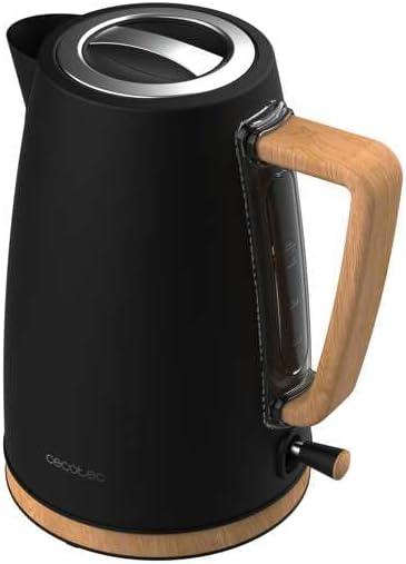 Cecotec ThermoSense 200 Woody 1.7L Stainless Steel Electric Kettle - Gomix Brands Outlet