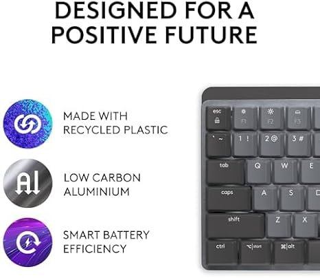 Logitech MX Mechanical Mini Wireless Keyboard with Tactile Backlight