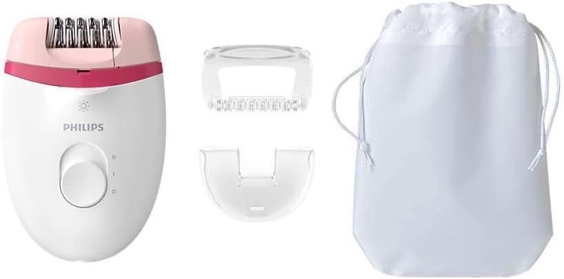 Philips Satinelle Essential Corded Compact Epilator - Effortless Smooth Skin