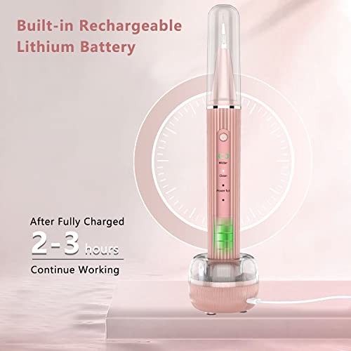 Wi-Fi Visual Ultrasonic Teeth Cleaner Plaque Remover Kit Pink