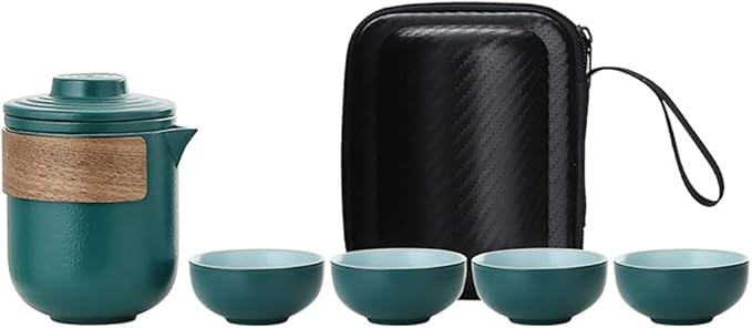 Portable Chinese Japanese Kungfu Tea Set Gift Box Multicolor