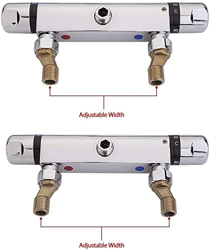Uten Chrome Thermostatic Shower Mixer Bar Tap – Anti‑Scald Constant Temperature