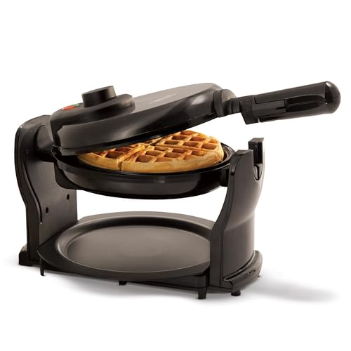 BELLA 17870 Rotating Waffle Maker, Aluminium Stainless Steel with 9 Browning Settings - Gomix Brands Outlet