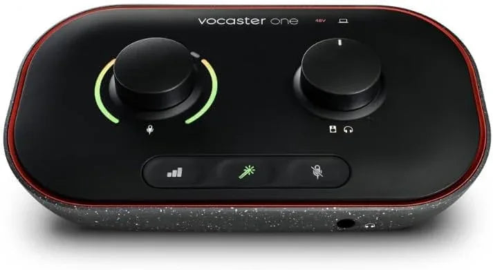 Focusrite Vocaster One Compact Podcasting Interface with Auto Gain Loopback - Gomix Brands Outlet