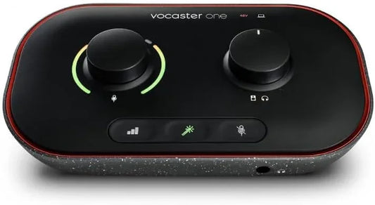 Focusrite Vocaster One Compact Podcasting Interface with Auto Gain Loopback - Gomix Brands Outlet
