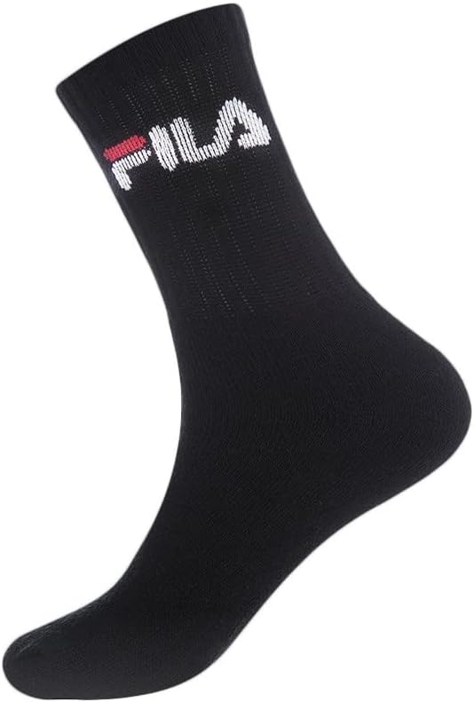 FILA Unisex Athletic Crew Socks with Frotte Sole