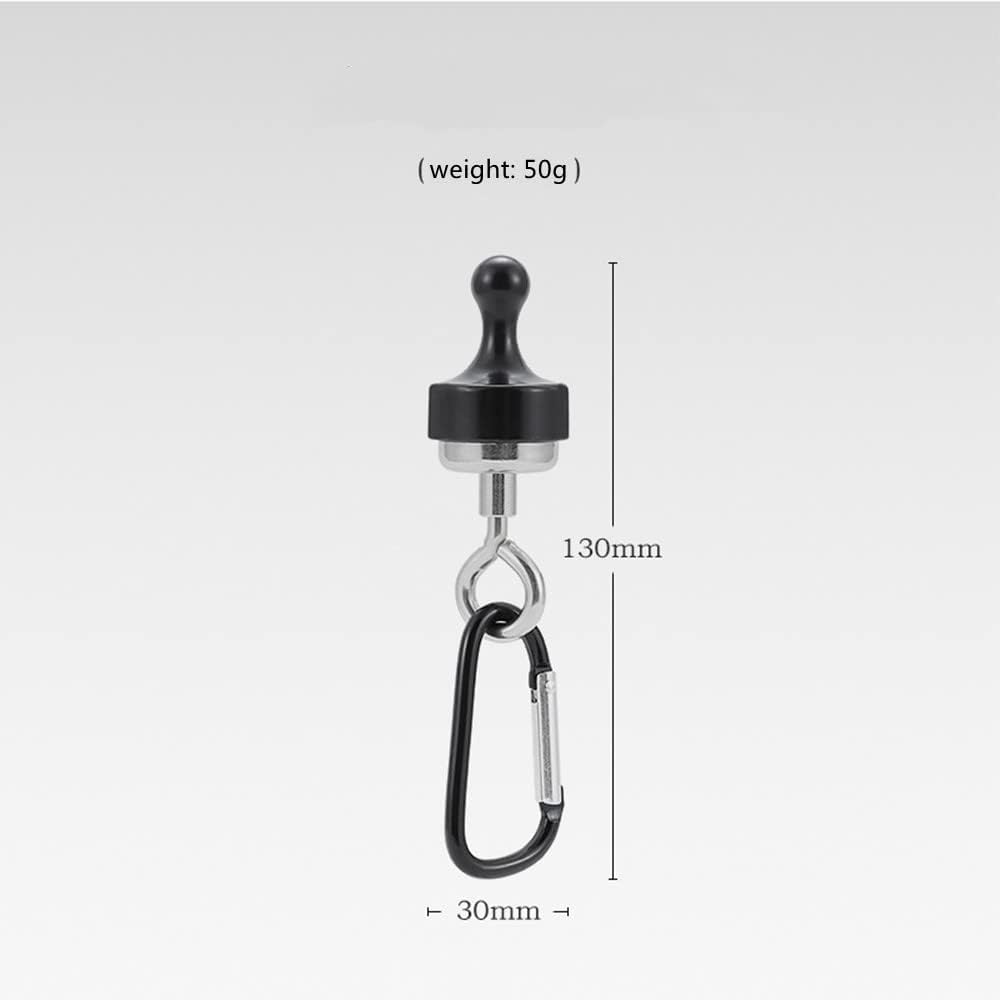 RIIPOO Heavy Duty Magnetic Hooks 2-Pack for Camping, Tent, Lantern