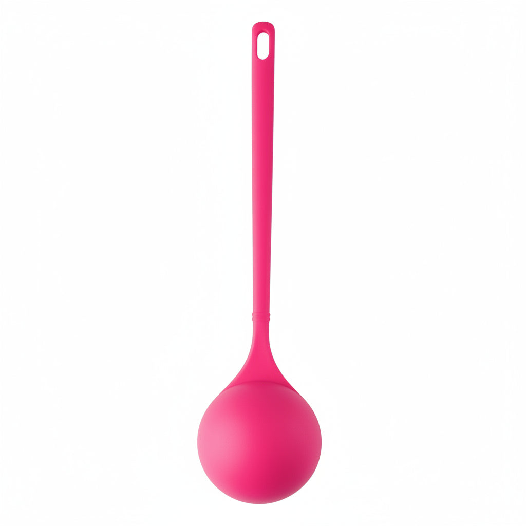 Fackelmann Coral Lace Spoon 30cm Tropical Spoon with Functional Plastic Part for Coated Pots and Pans