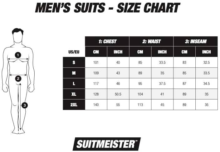 Suitmeister Men's Christmas Blue Nordic Business Suit Set
