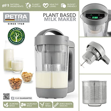 Petra PT5258WELVDEEU10 Plant Milk Maker: Fresh Homemade Vegan Beverages, 1.6 Liter