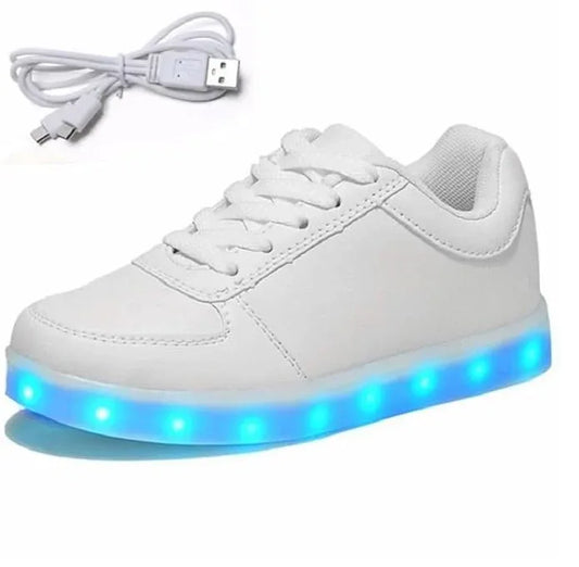 LED Light-Up Casual Shoes for Men – Vibrant Colors, USB Rechargeable. - Gomix Brands Outlet