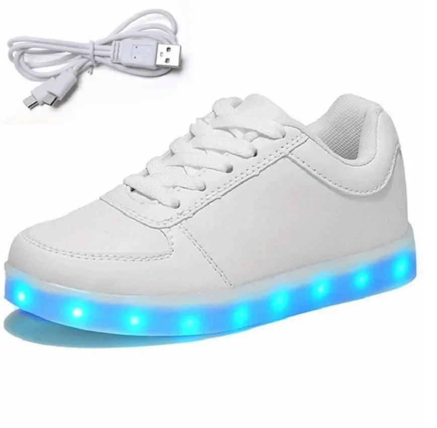 LED Light-Up Casual Shoes for Men – Vibrant Colors, USB Rechargeable. - Gomix Brands Outlet