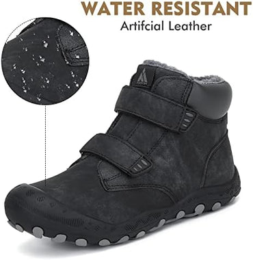 Mishansha Kids Hiking Boots Water-Resistant Anti-Collision Non-Slip Outdoor Trekking Shoes