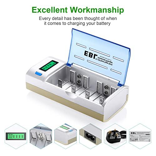 EBL Universal LCD Battery Charger with Discharge Function - Gomix Brands Outlet