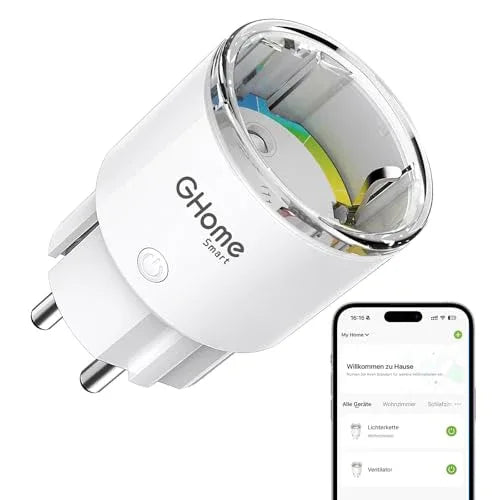 GHome Smart Compact WiFi Plug 2‑Pack – Voice‑Controlled Power Socket - Gomix Brands Outlet
