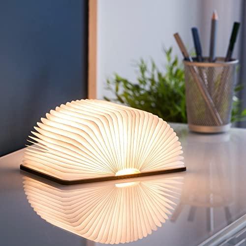 Gingko Smart Book Light – Large Foldable LED Lamp with Maple Wood Finish - Gomix Brands Outlet
