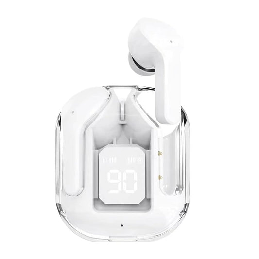 Air31 Transparent Wireless Earbuds: Bluetooth 5.3, Deep Bass Hi-Fi Stereo Sound