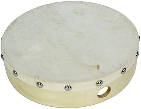A-Star 8-inch Handheld Pre-Tuned Frame Drum with Natural Skin