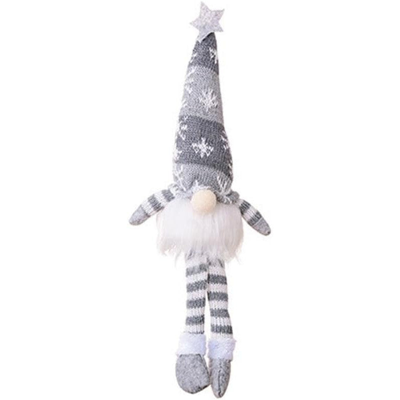 Handcrafted Plush Christmas Elf Ornament with LED Light – Festive Décor