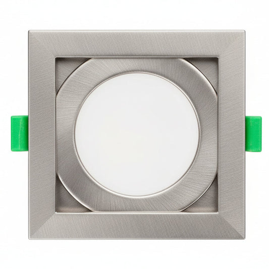 ALUSSO LIGHTING LED Downlights Ceiling Dimmable 7W Spot Lights Satin Nickel, 6 Pack