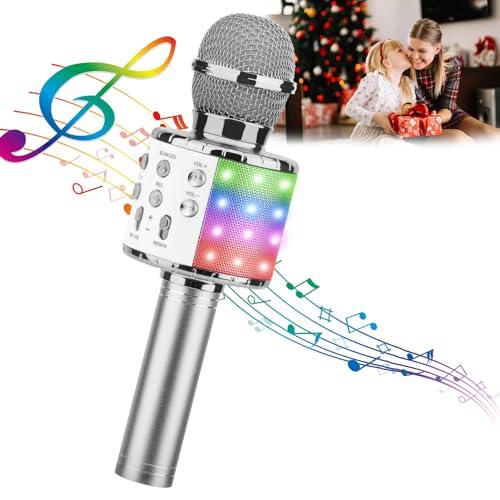 ShinePick 4-in-1 Wireless Karaoke Microphone with LED Lights - Gomix Brands Outlet