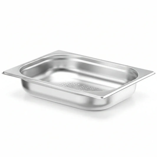 HENDI 807323 Perforated Gastronome Tray GN 1/2 Stainless Steel - Gomix Brands Outlet