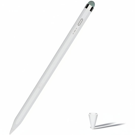 YAGFK DP02 Dual-Tip Stylus Pen USB-C Rechargeable Magnetic Aluminum White