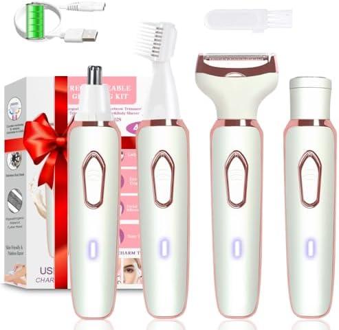 Cordless 4-in-1 Women’s Electric Shaver with Wet/Dry USB Rechargeable - Gomix Brands Outlet