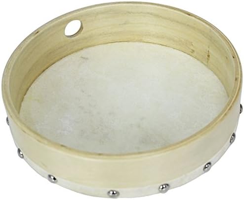 A-Star 8-inch Handheld Pre-Tuned Frame Drum with Natural Skin