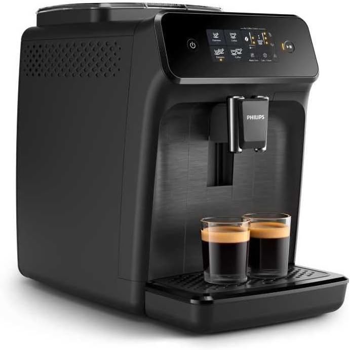 Philips 1200 Series Automatic Espresso Machine: Fresh Brewed Coffee & Milk Frother
