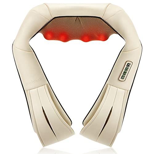 Nekteck Shiatsu Neck & Back Massager with Heat, 3D Kneading - Gomix Brands Outlet