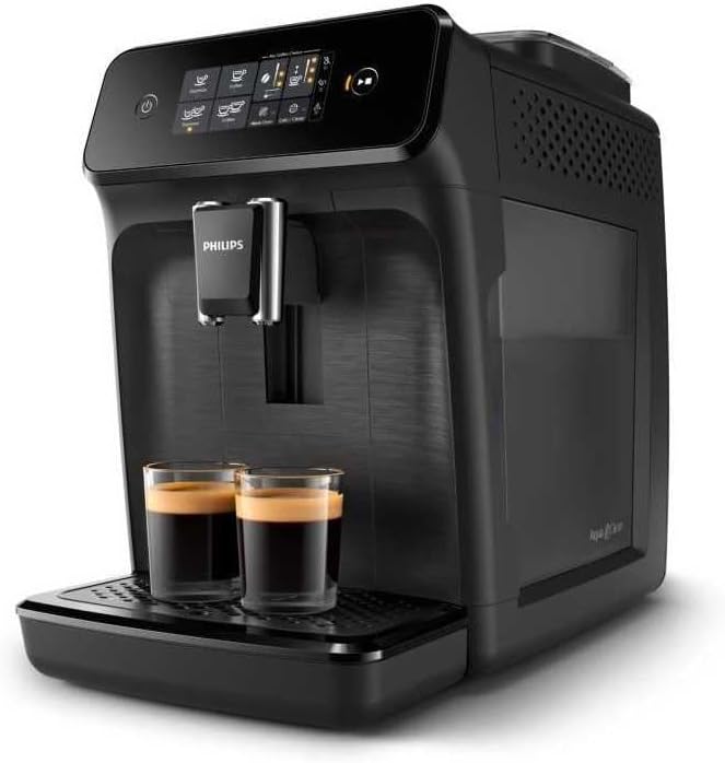 Philips 1200 Series Automatic Espresso Machine: Fresh Brewed Coffee & Milk Frother