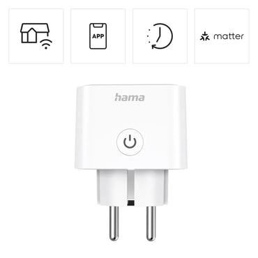 Hama Matter Smart Wi‑Fi Plug with Energy Monitoring, 3680W - Gomix Brands Outlet