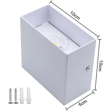 CYUaoao 7W Up-Down LED Wall Light White 3000K IP65 - Gomix Brands Outlet