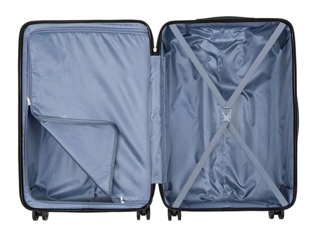 Topmove Traveler 4 Wheel Trolley Suitcase Shock-absorbing Plastic Shells 86L