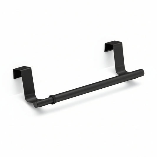 Wenko No-Drill Telescopic Over-Door Towel Bar, 22-35cm Adjustable, Rustproof Stainless Steel