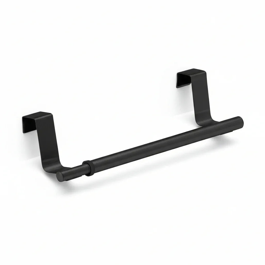 Wenko No-Drill Telescopic Over-Door Towel Bar, 22-35cm Adjustable, Rustproof Stainless Steel - Gomix Brands Outlet