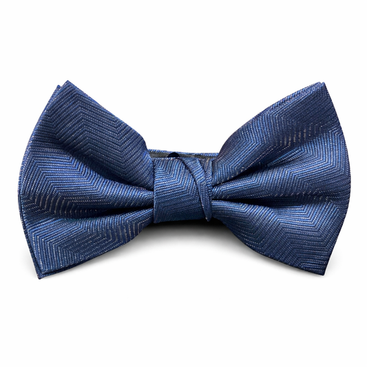 J.Ferrar Navy With Grey Tie Bow - Adjustable One Size