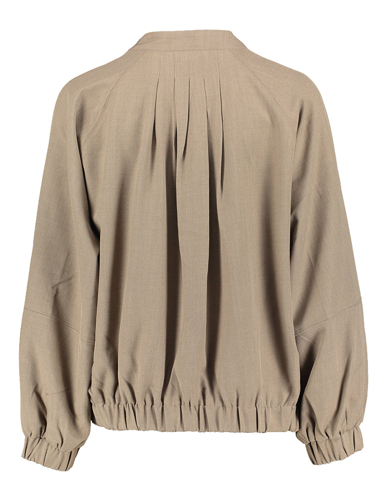 Stylish Dark Brown Bomber Jacket for Women - Vanilla Style Lightweight Summer Coat
