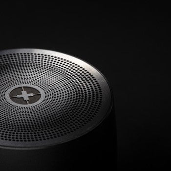 Swiss Peak 5W Wireless Bass Speaker: Portable, Stainless Steel, 5-Hour Playtime