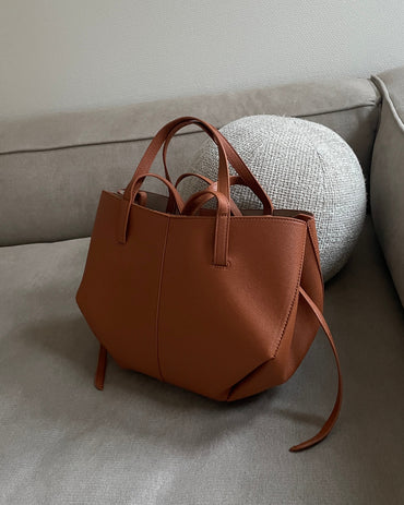 Polly Small Vegan Leather Shoulder Bag with Magnetic Closure