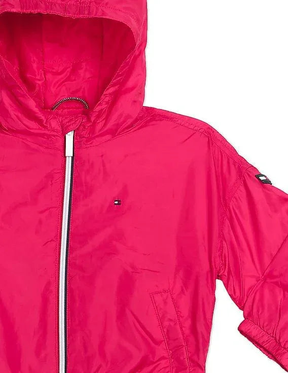 Tommy Hilfiger Kids Girls Essential Light Padded Jacket with Hood - Gomix Brands Outlet