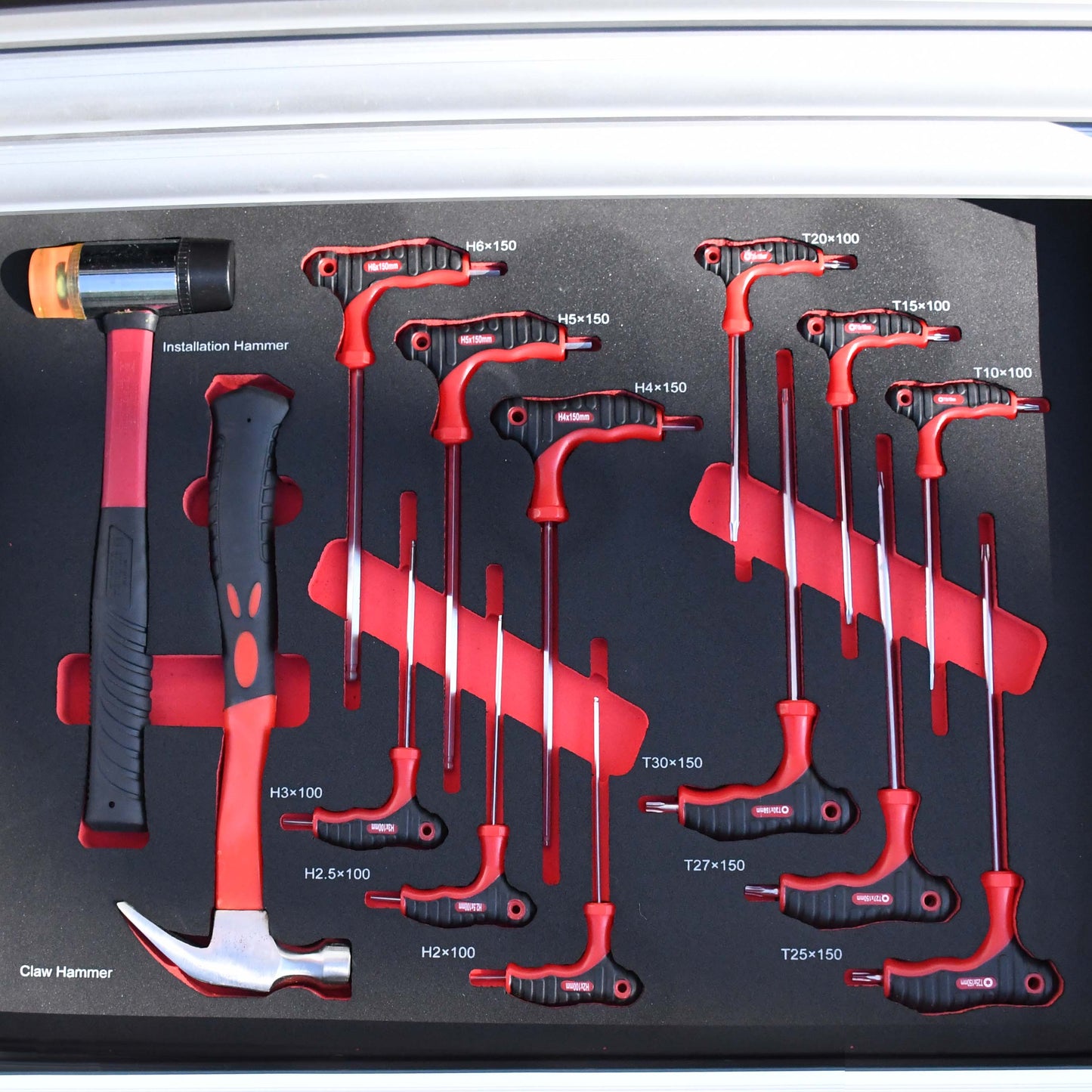 SCHUTZEN 170-Piece tools drawer trolley