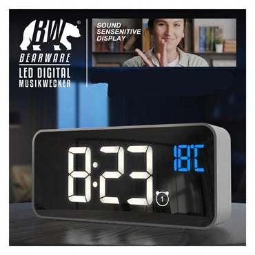 Bearware Music Alarm Clock White