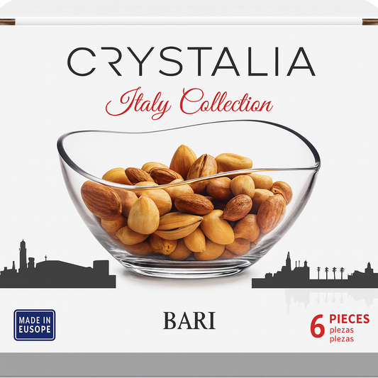 Crystalia Italy Collection – Elegant Glass Bowl Set