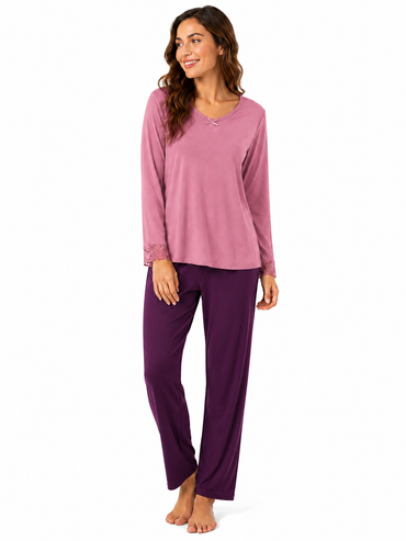 esmara Women's Long Sleeve Pajama Set